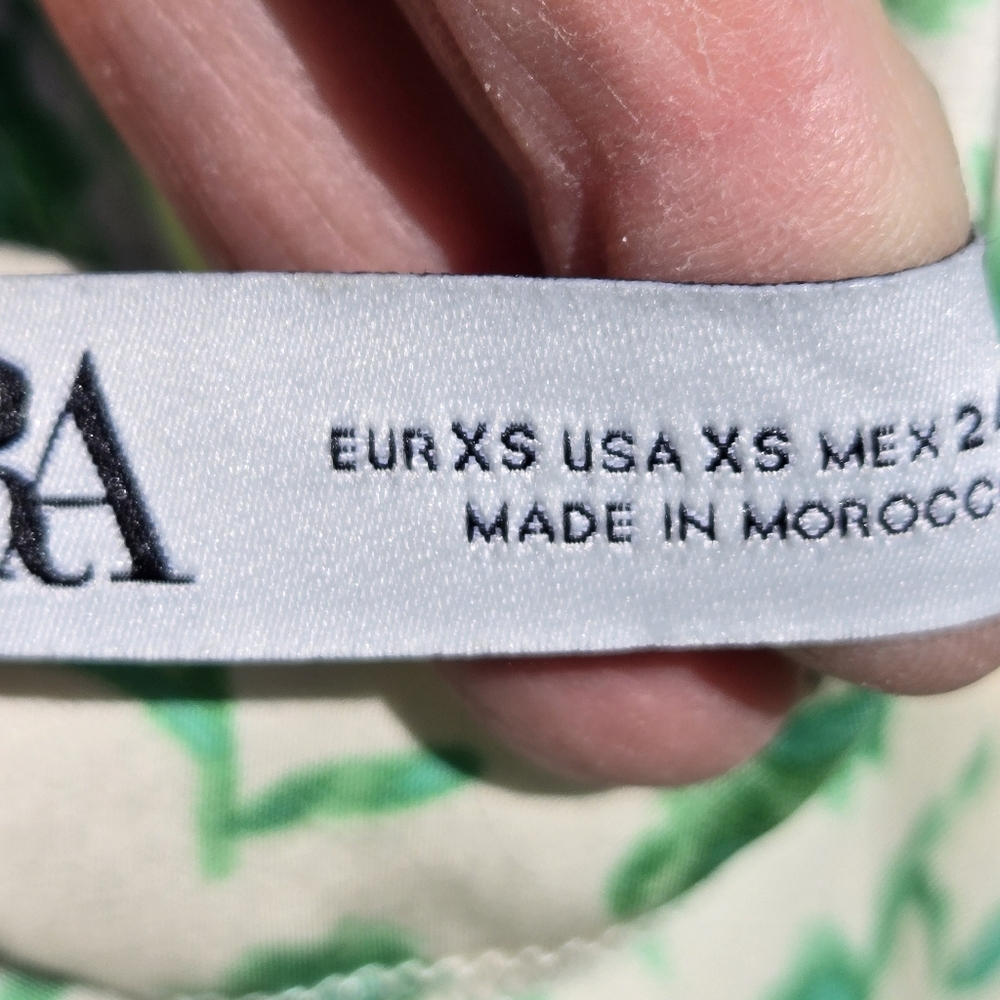 Zara Green Silky Slip Dress Maxi XS - Picture 7 of 11